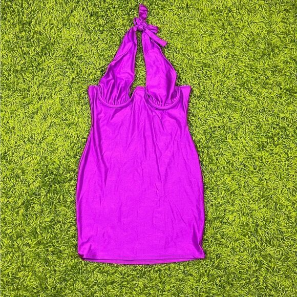 SPANDEX BODYCON DRESS - Picture 1 of 9